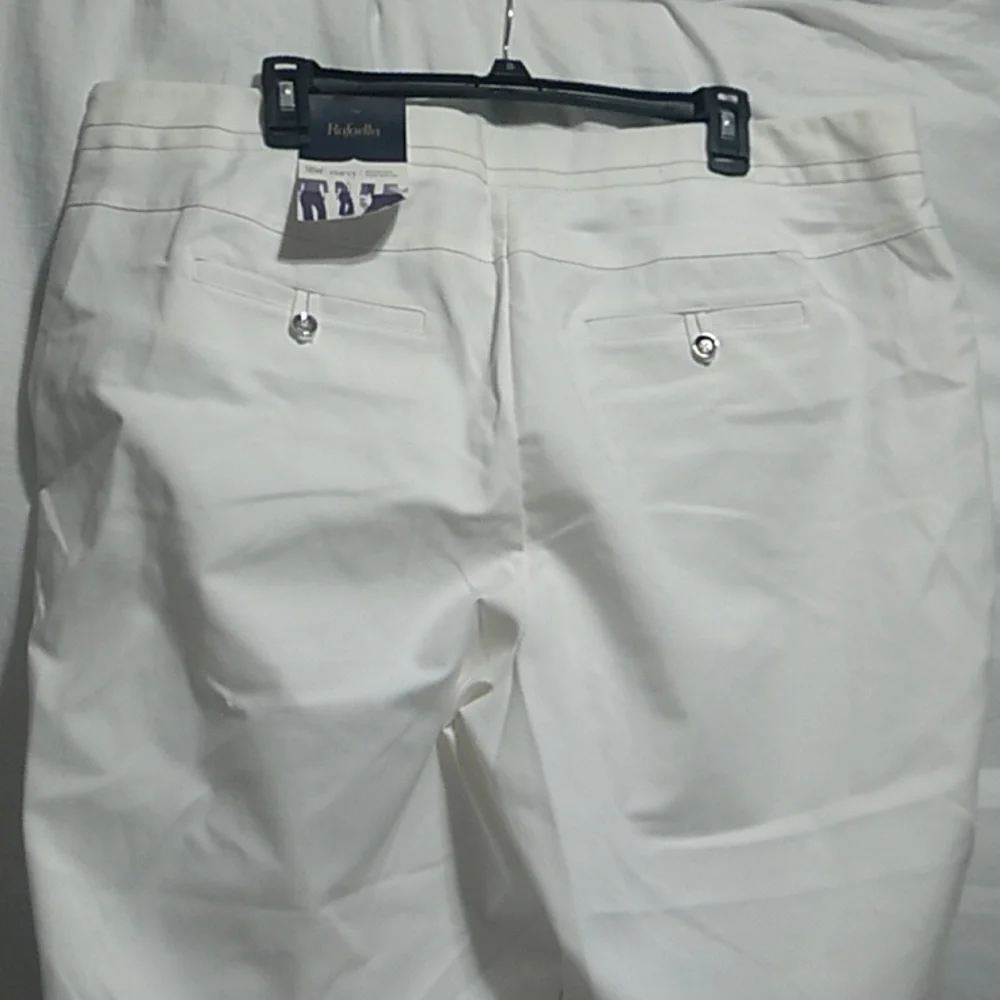 SALE! NWT Rafaella Curvy Straight Leg White Sportswear Pants Sz.18W (BX43) - Picture 7 of 15